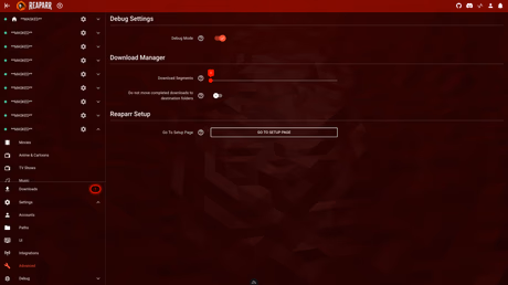 Settings – advanced configuration overview